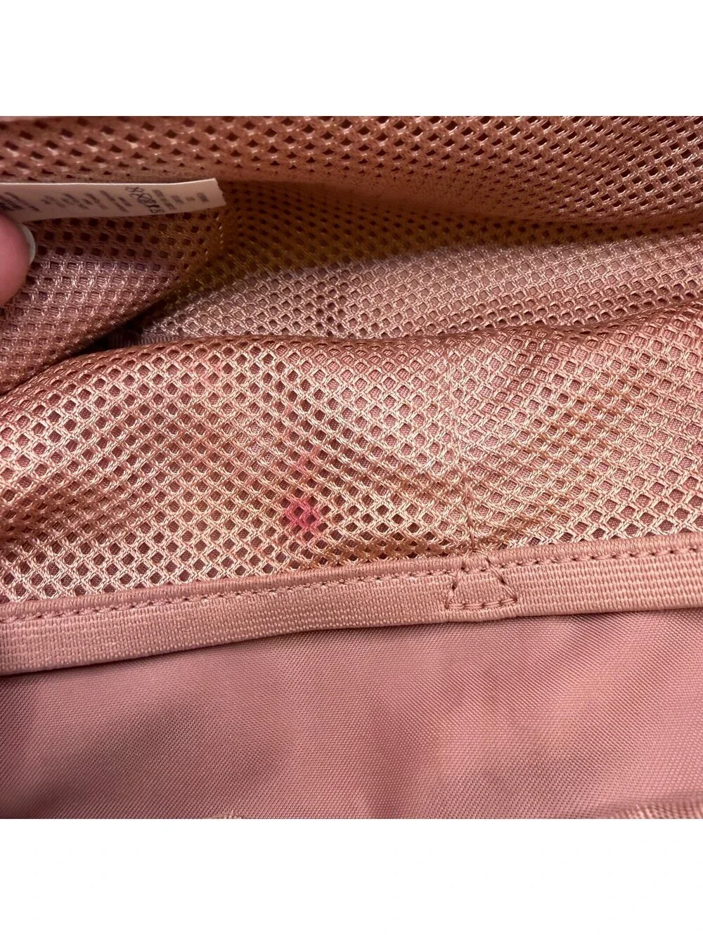 Lululemon Pink Waist Bag with Mesh Interior Pockets and Adjustable Strap